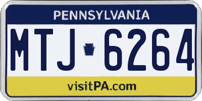 PA license plate MTJ6264