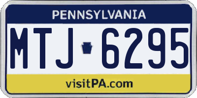 PA license plate MTJ6295