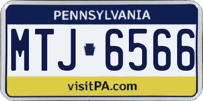 PA license plate MTJ6566