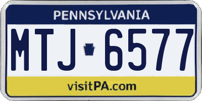 PA license plate MTJ6577
