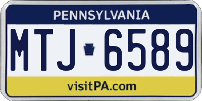 PA license plate MTJ6589
