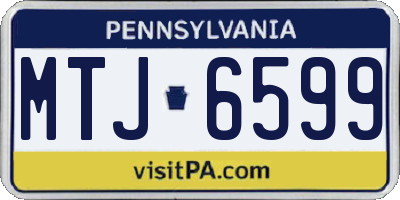 PA license plate MTJ6599