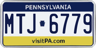 PA license plate MTJ6779
