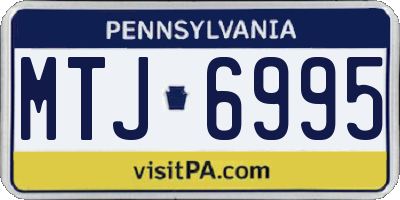 PA license plate MTJ6995