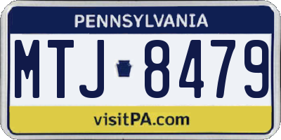 PA license plate MTJ8479