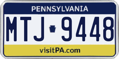 PA license plate MTJ9448