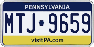 PA license plate MTJ9659