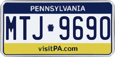 PA license plate MTJ9690