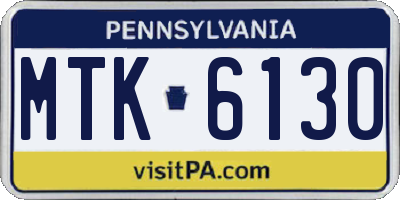 PA license plate MTK6130