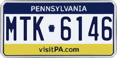 PA license plate MTK6146