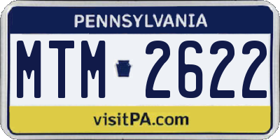 PA license plate MTM2622