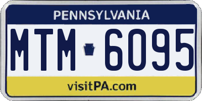 PA license plate MTM6095