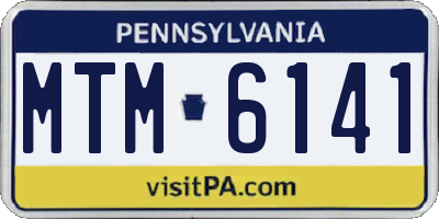 PA license plate MTM6141