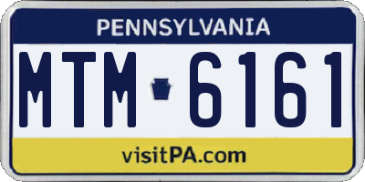 PA license plate MTM6161