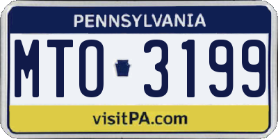 PA license plate MTO3199