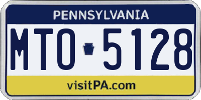 PA license plate MTO5128