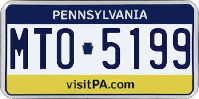 PA license plate MTO5199