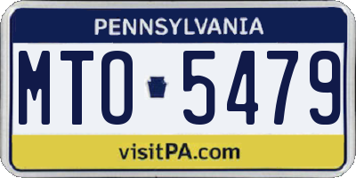 PA license plate MTO5479