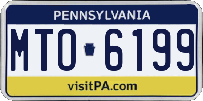 PA license plate MTO6199