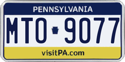 PA license plate MTO9077