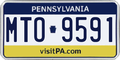PA license plate MTO9591