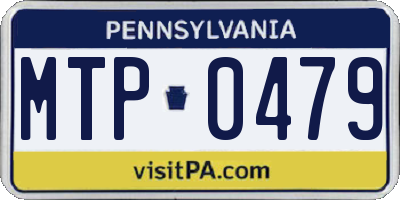 PA license plate MTP0479