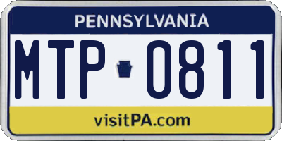 PA license plate MTP0811