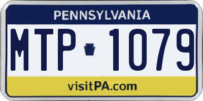 PA license plate MTP1079