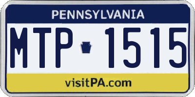 PA license plate MTP1515