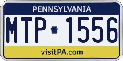 PA license plate MTP1556