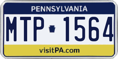 PA license plate MTP1564