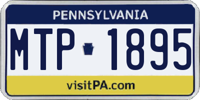 PA license plate MTP1895
