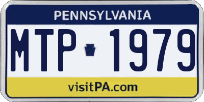 PA license plate MTP1979
