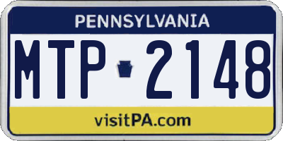 PA license plate MTP2148