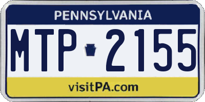 PA license plate MTP2155