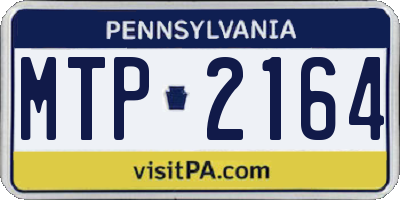 PA license plate MTP2164