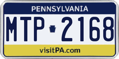 PA license plate MTP2168