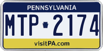 PA license plate MTP2174