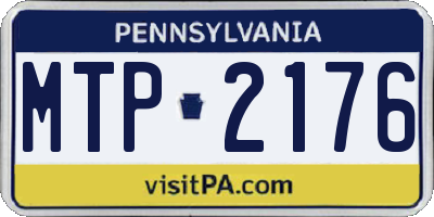 PA license plate MTP2176