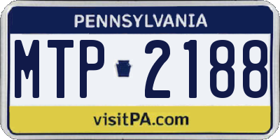 PA license plate MTP2188