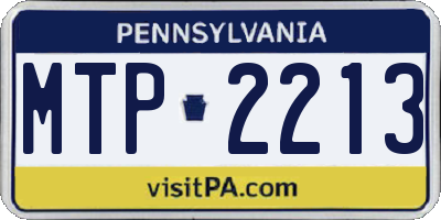 PA license plate MTP2213