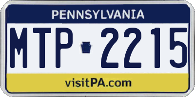 PA license plate MTP2215