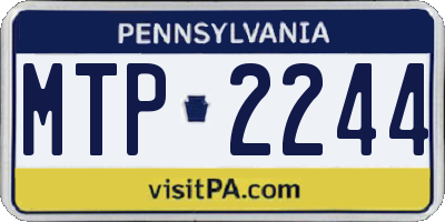 PA license plate MTP2244