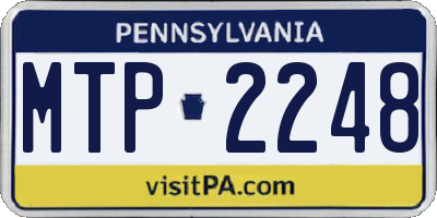 PA license plate MTP2248