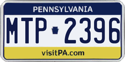 PA license plate MTP2396