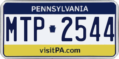 PA license plate MTP2544