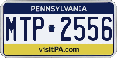 PA license plate MTP2556