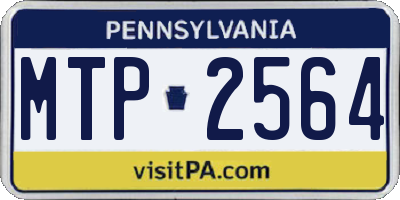 PA license plate MTP2564