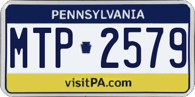 PA license plate MTP2579