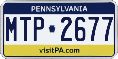 PA license plate MTP2677